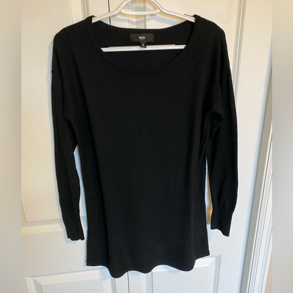 Mossimo black tunic sweater